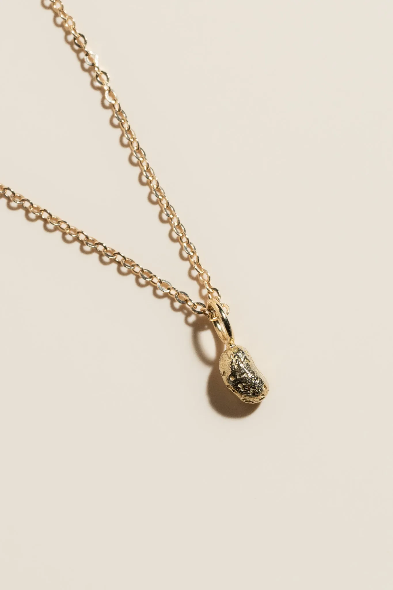 14K Mini Frijolito Necklace
