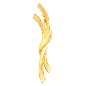 14k White Gold Fashion Brooch