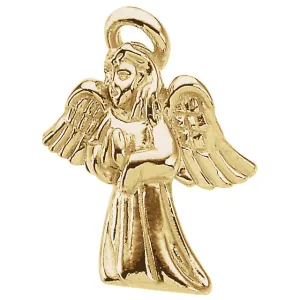 14k Yellow Gold Angel Lapel Pin