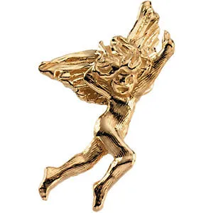 14k Yellow Gold Angel Lapel Pin