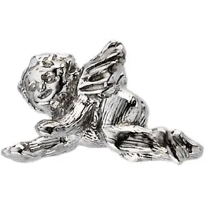 14k Yellow Gold Crawling Angel Lapel Pin
