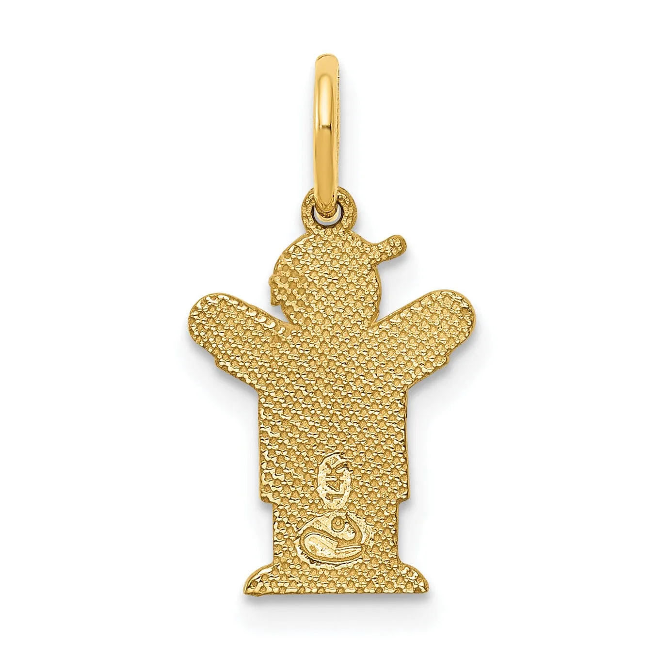 14k Yellow Gold Mini Boy With Hat Love Charm