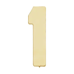 14k Yellow Gold Number "1"