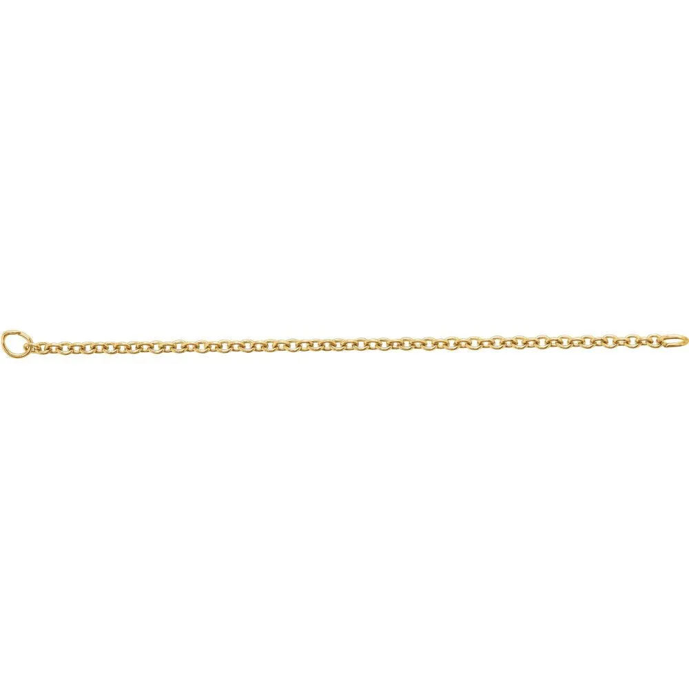 14k Yellow Gold Safety Chain with Jump Ring