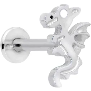 16 Gauge 5/16 Fantastic Dragon Internally Threaded Labret Tragus