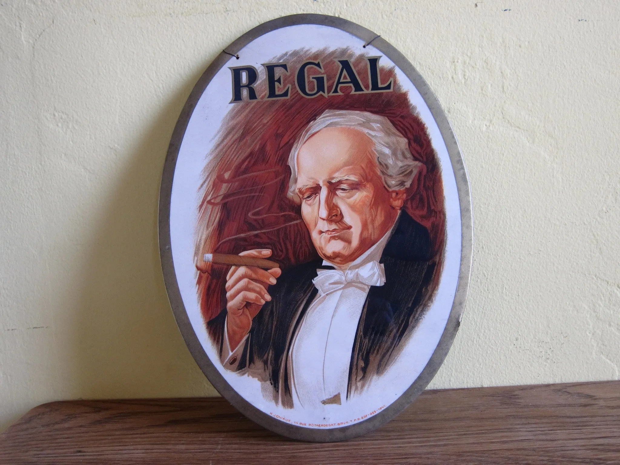 1920's Tobacciana Regal Cigar Advertising Sign