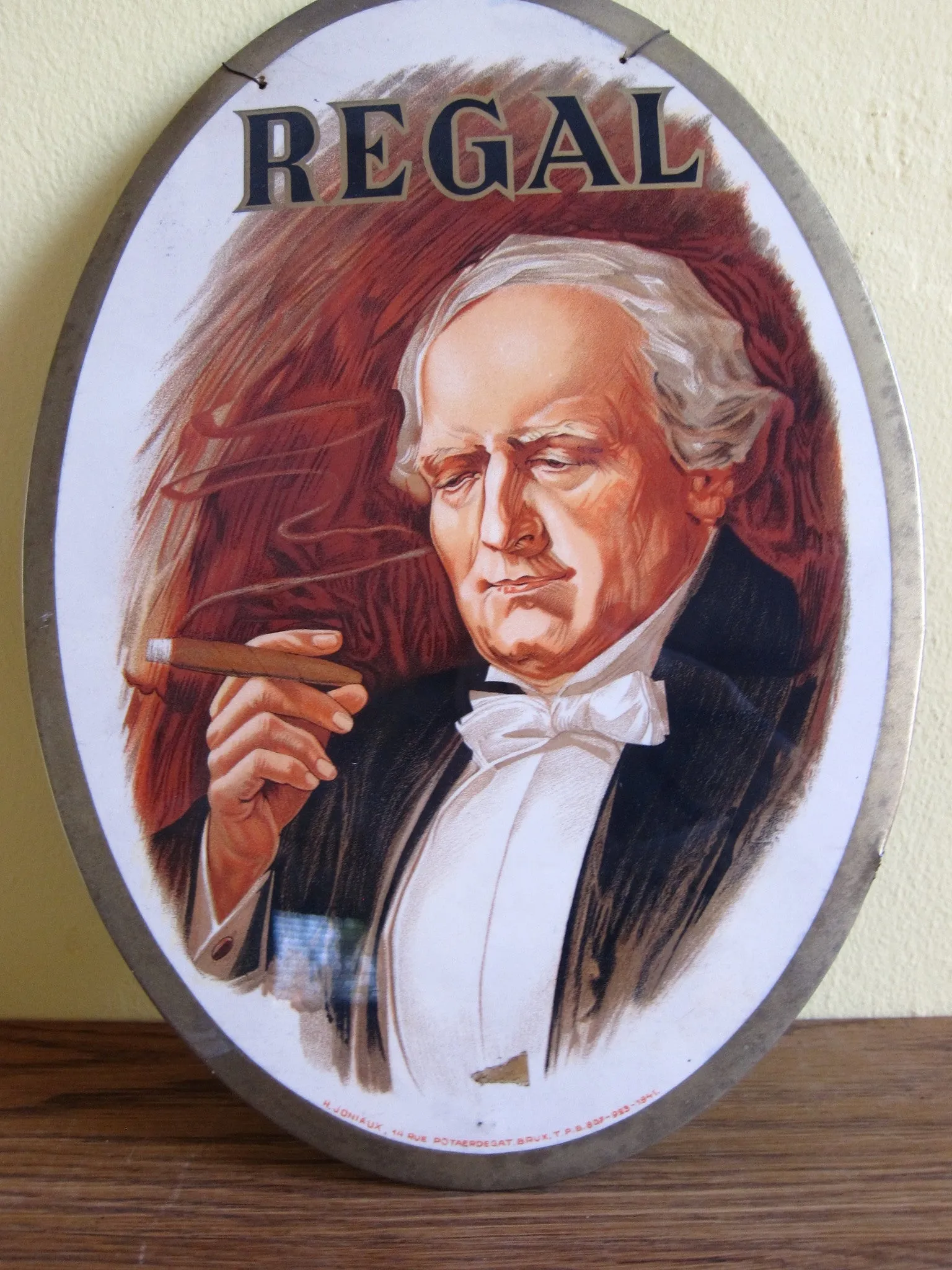 1920's Tobacciana Regal Cigar Advertising Sign