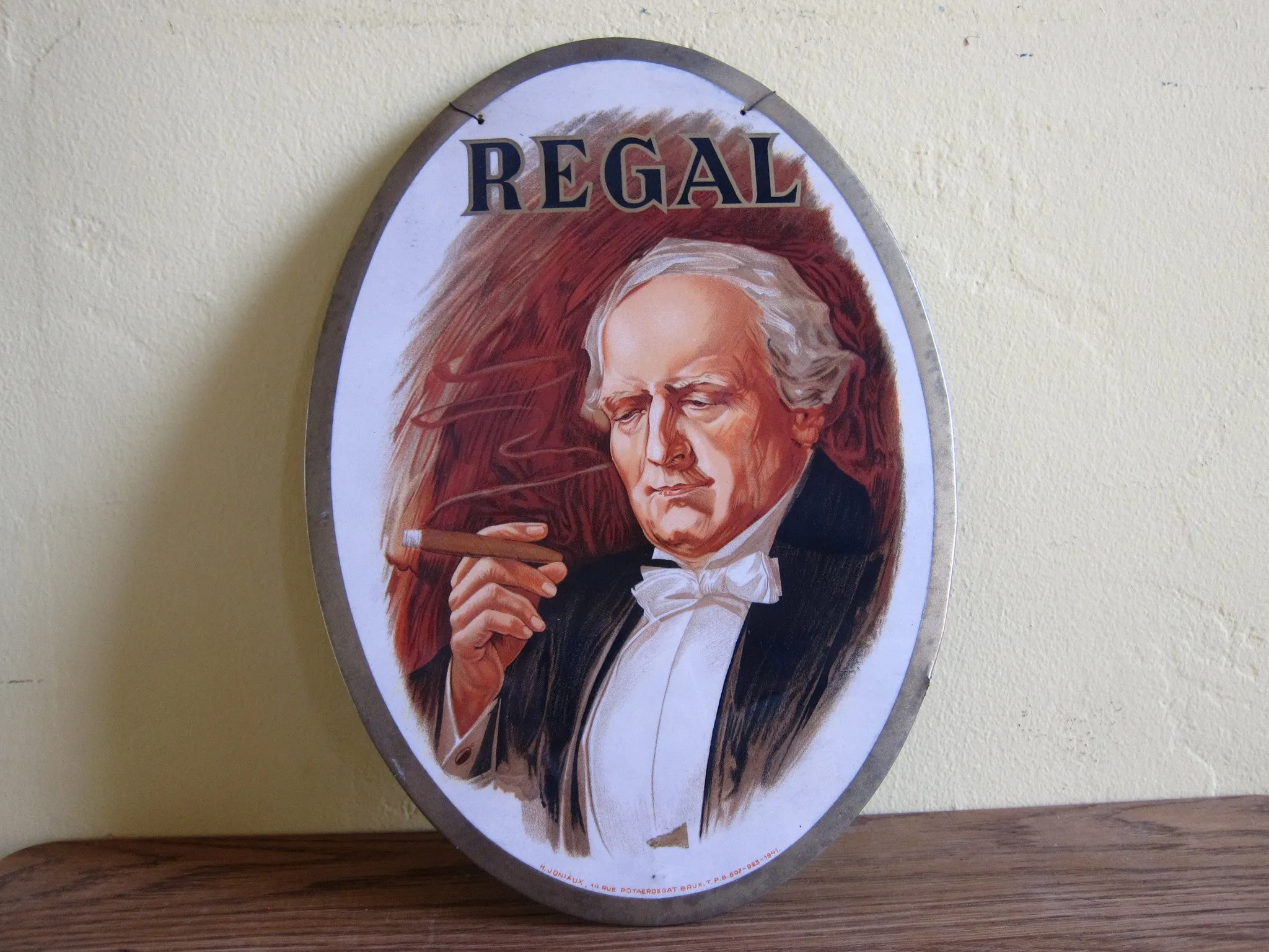 1920's Tobacciana Regal Cigar Advertising Sign