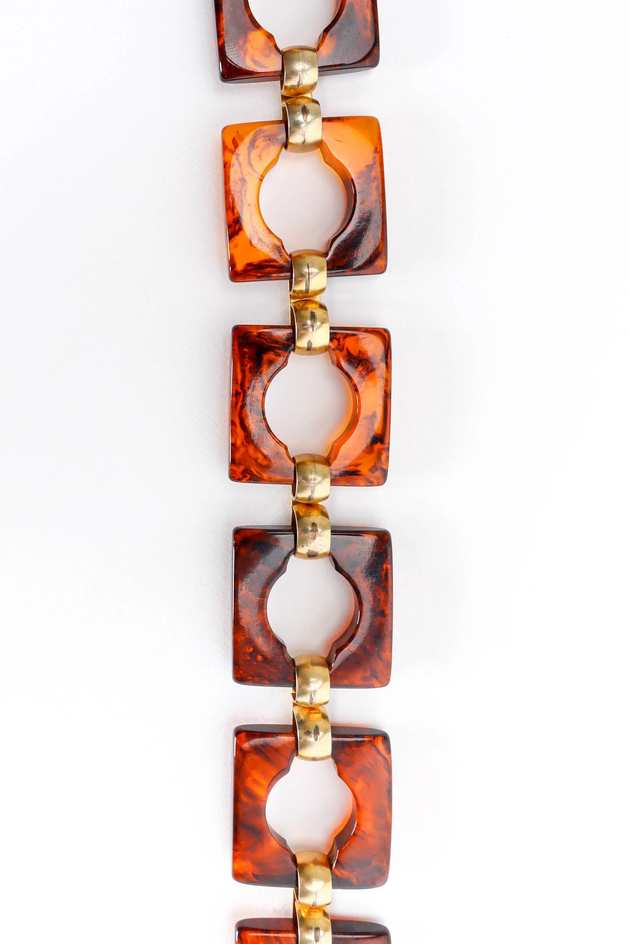 1970s Tortoise Square Link Belt