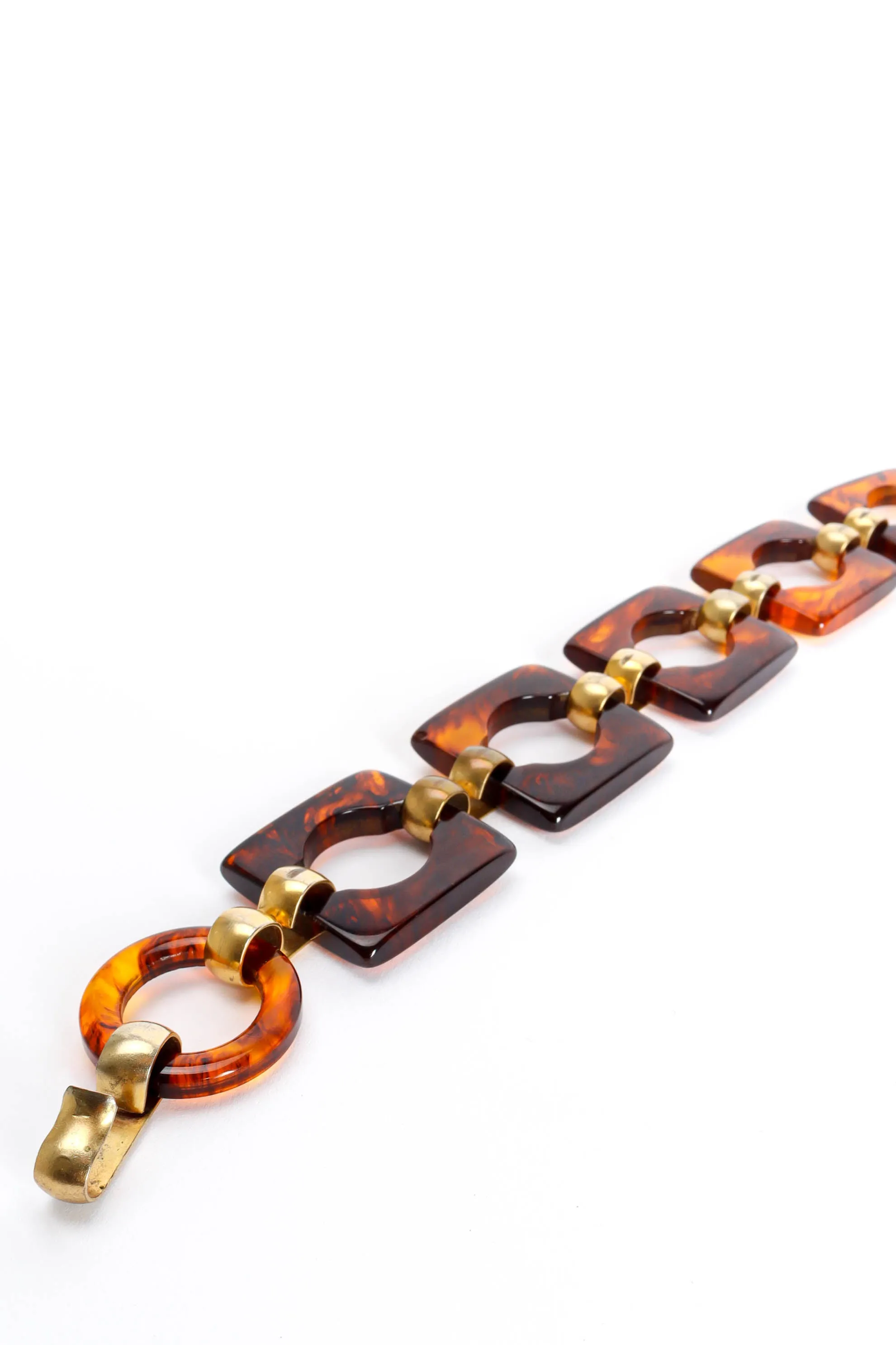 1970s Tortoise Square Link Belt