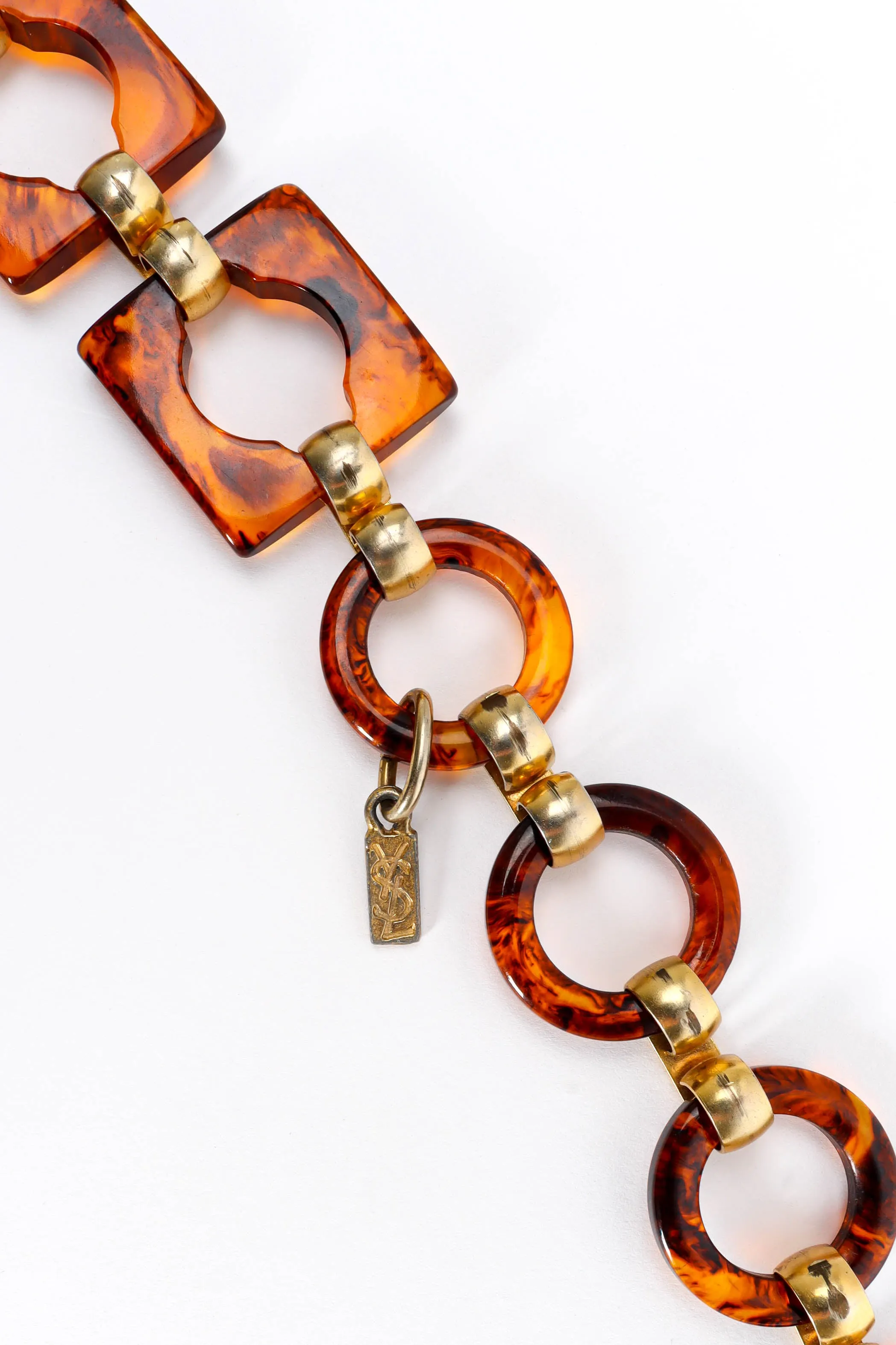 1970s Tortoise Square Link Belt