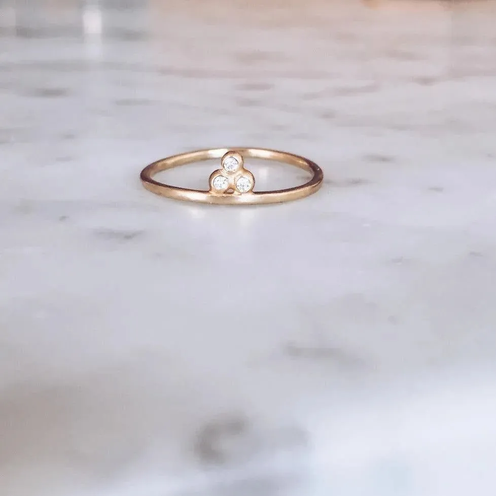 3 Granule Diamond Ring