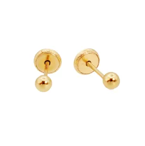 3mm Full Ball Earring