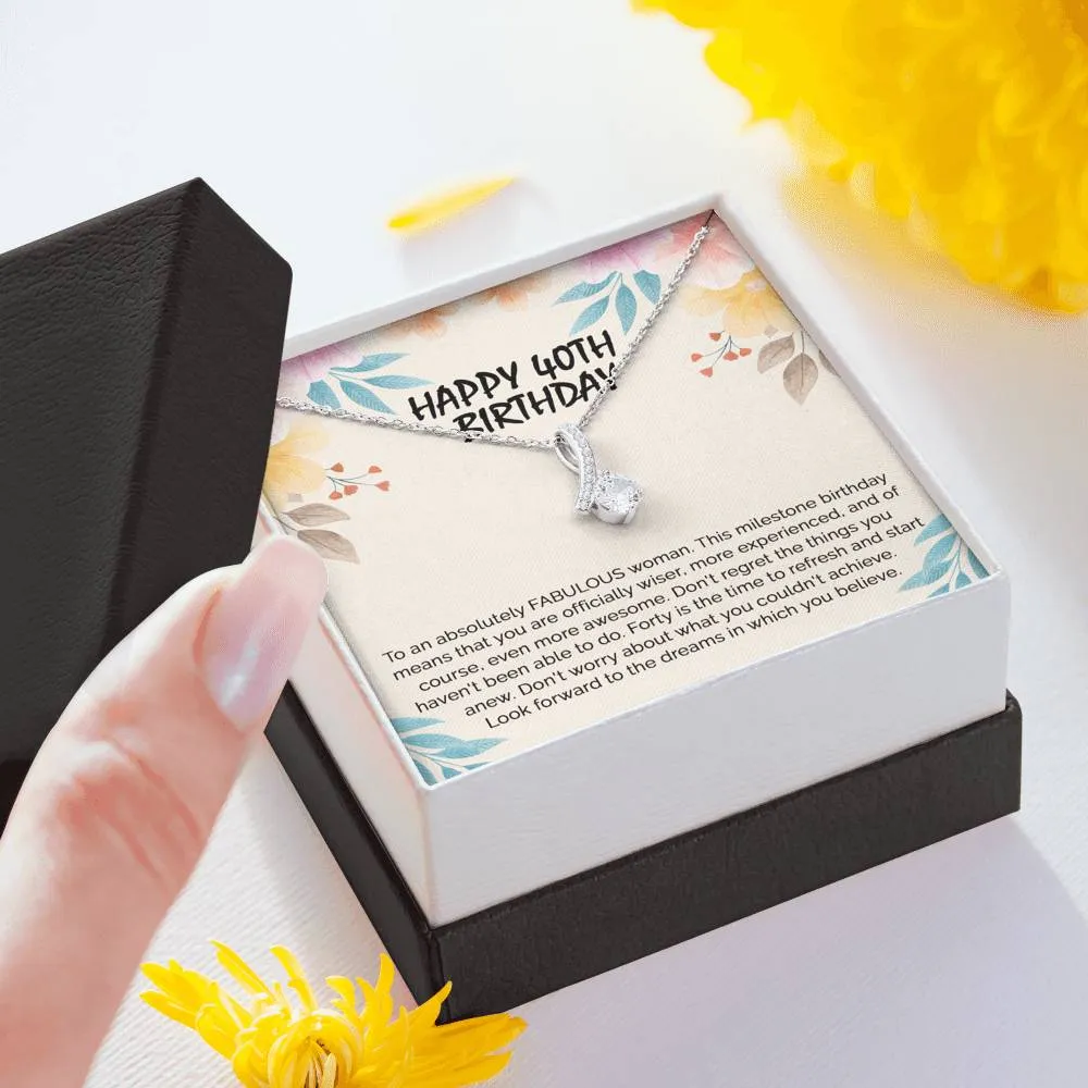 40th Birthday Gifts For Women, 40 and fabulous, Happy 40th Birthday