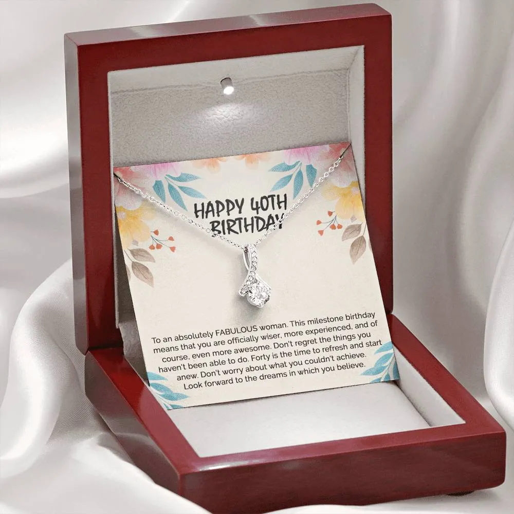 40th Birthday Gifts For Women, 40 and fabulous, Happy 40th Birthday