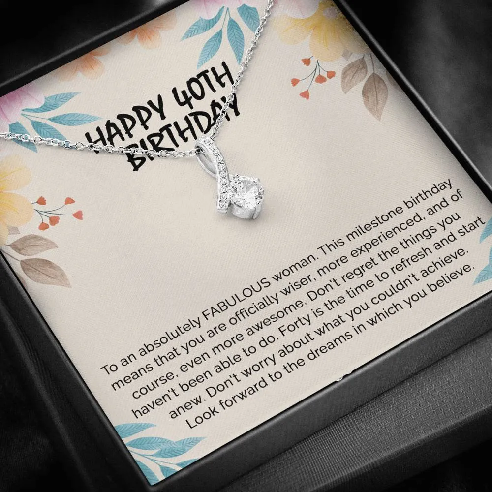 40th Birthday Gifts For Women, 40 and fabulous, Happy 40th Birthday