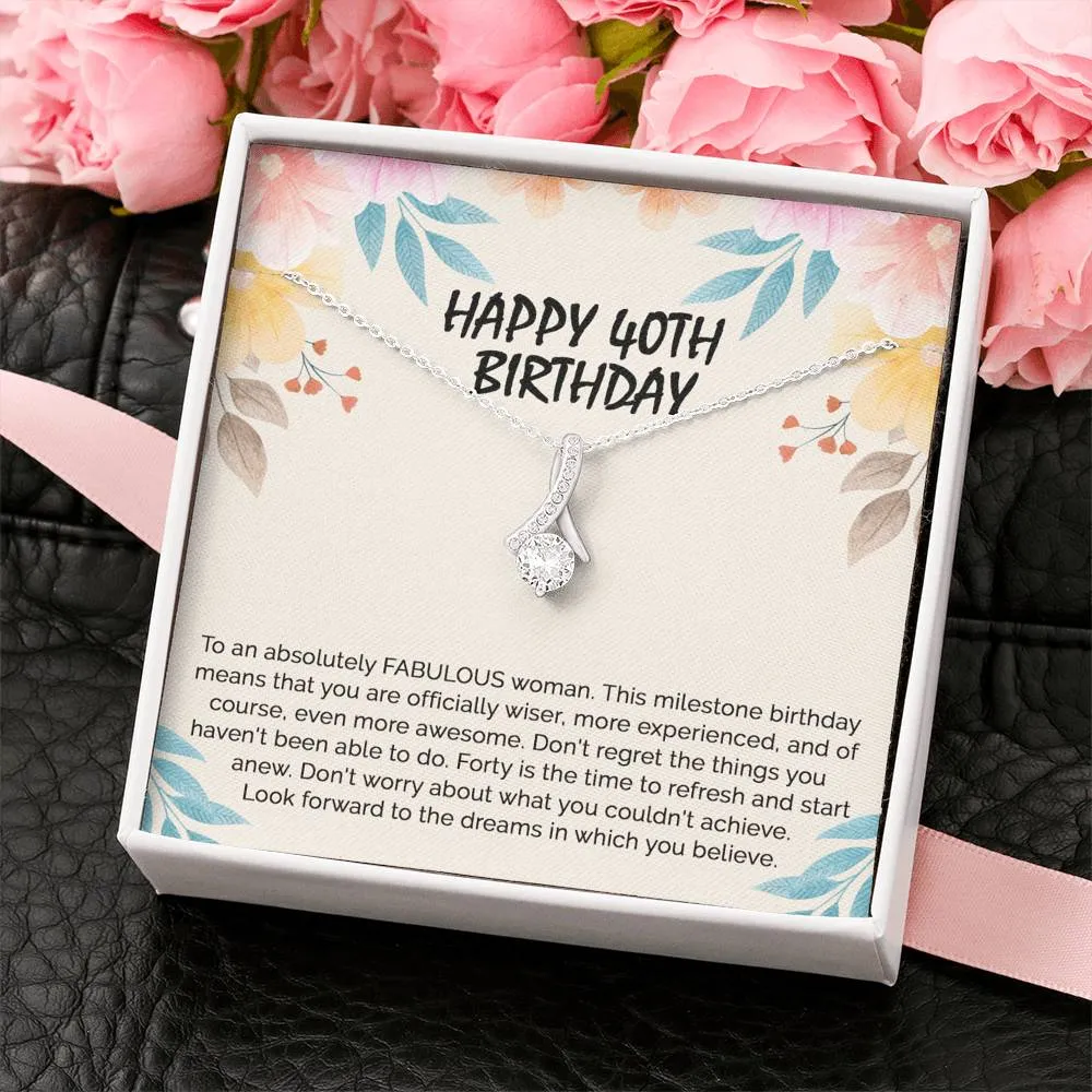 40th Birthday Gifts For Women, 40 and fabulous, Happy 40th Birthday