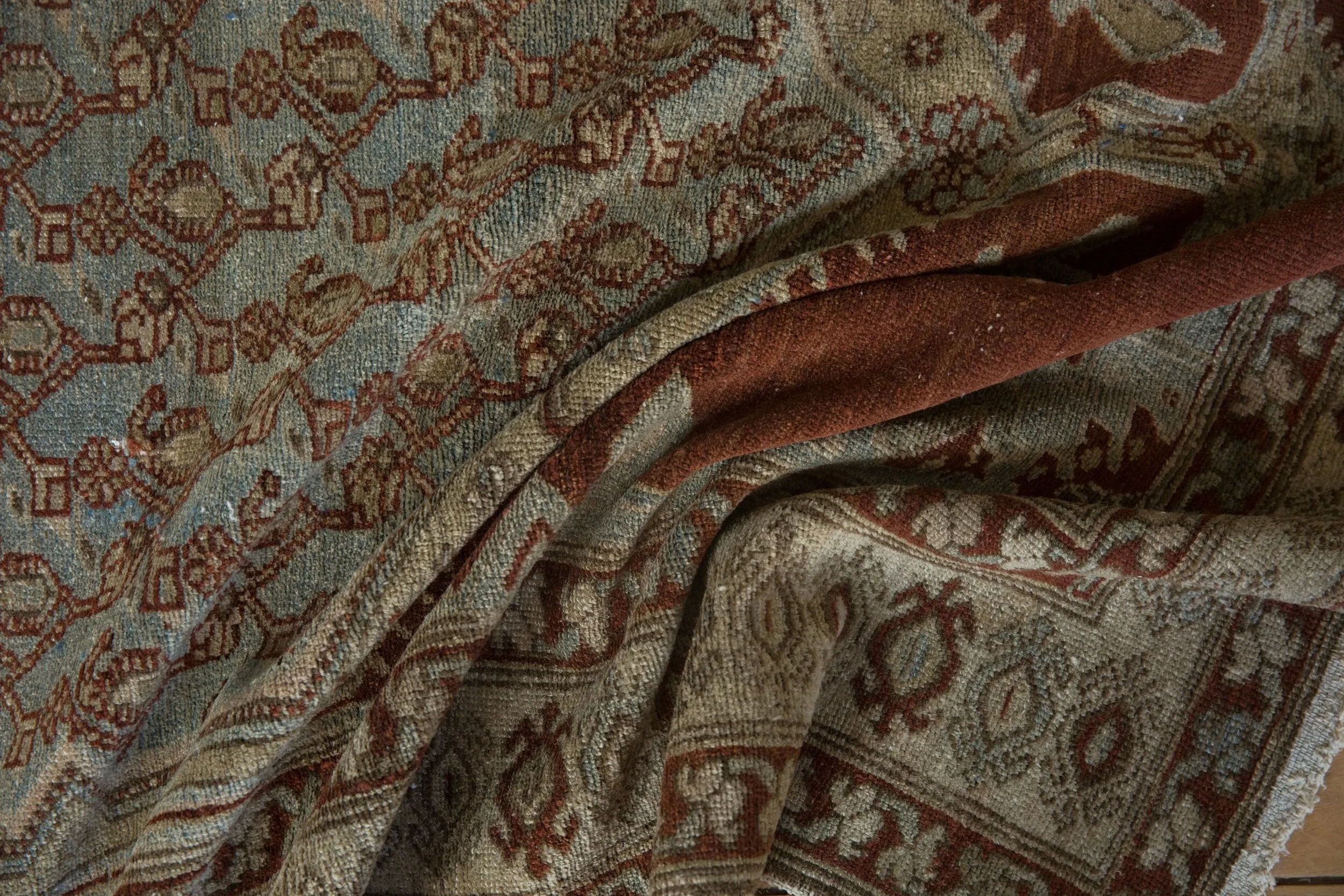 4x6 Vintage Distressed Malayer Rug