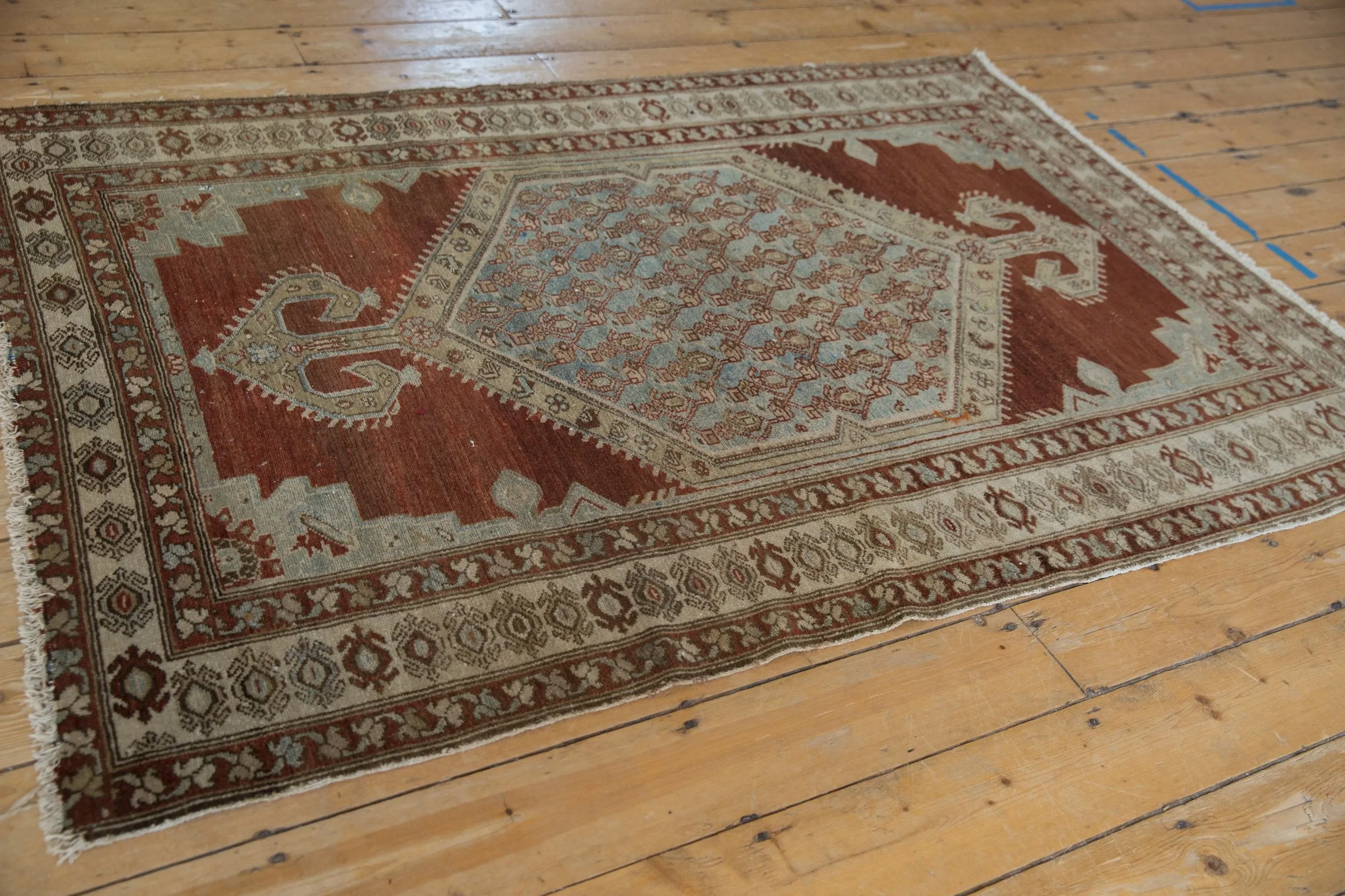 4x6 Vintage Distressed Malayer Rug