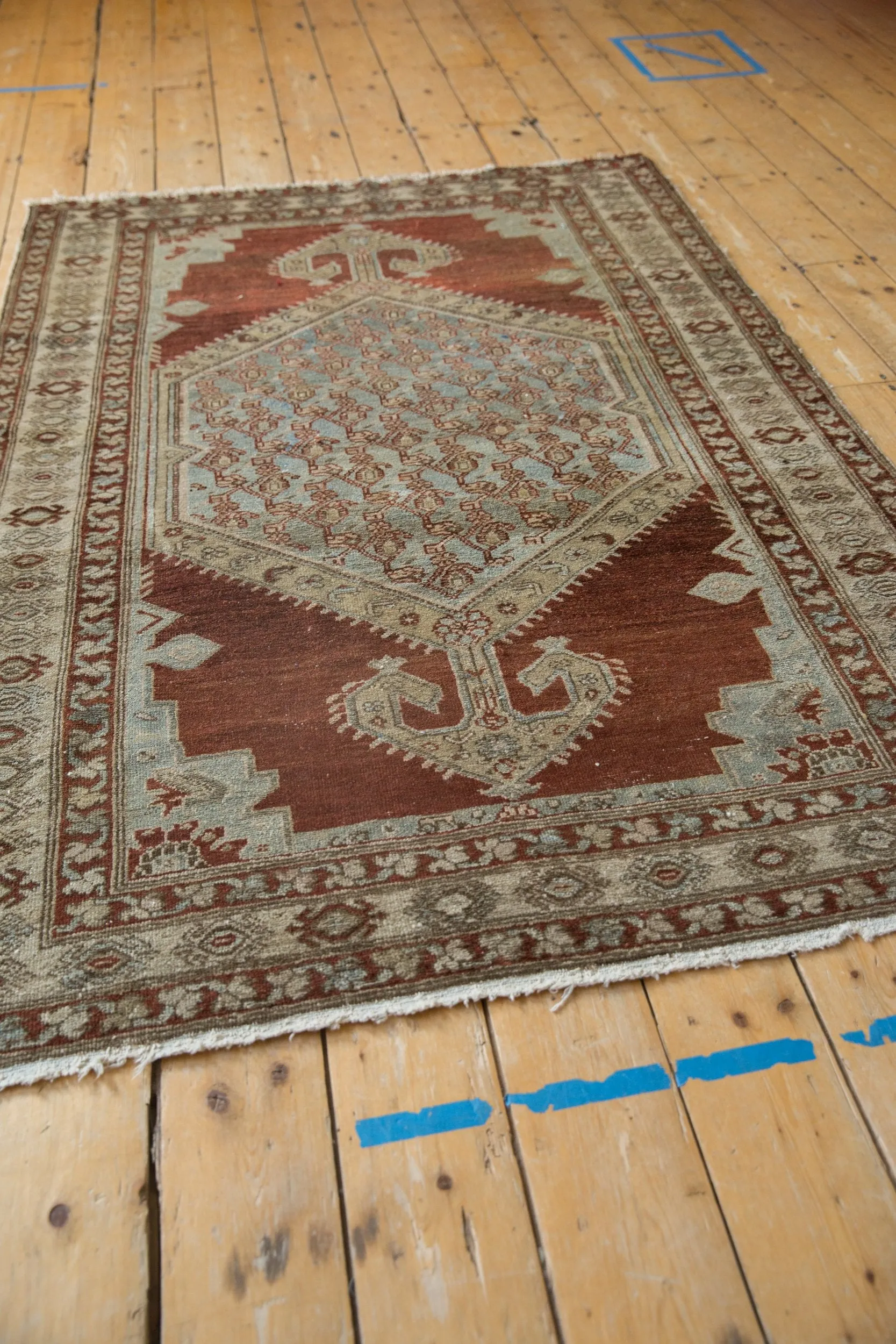 4x6 Vintage Distressed Malayer Rug