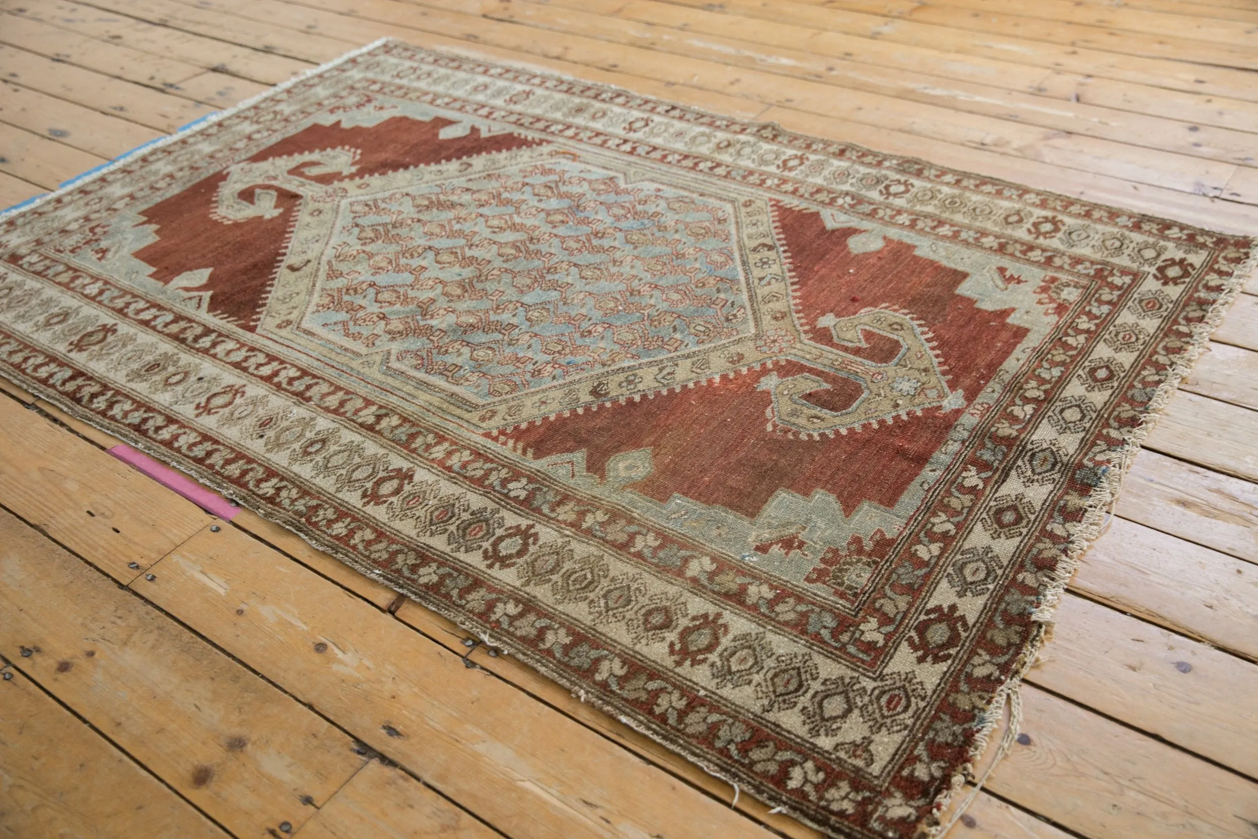 4x6 Vintage Distressed Malayer Rug