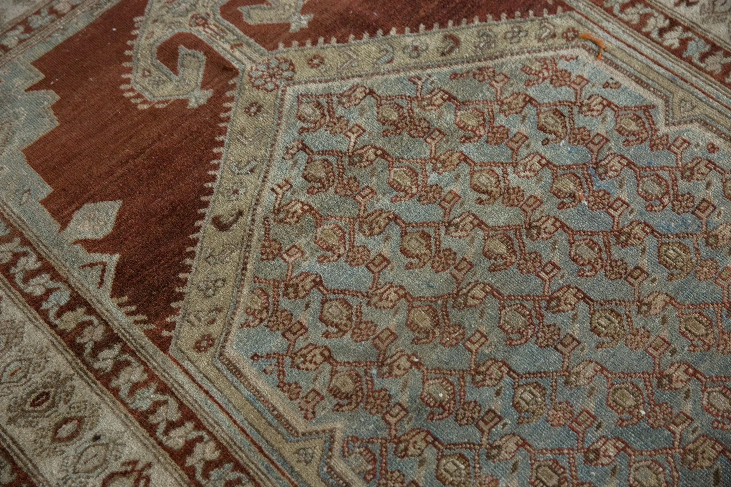 4x6 Vintage Distressed Malayer Rug