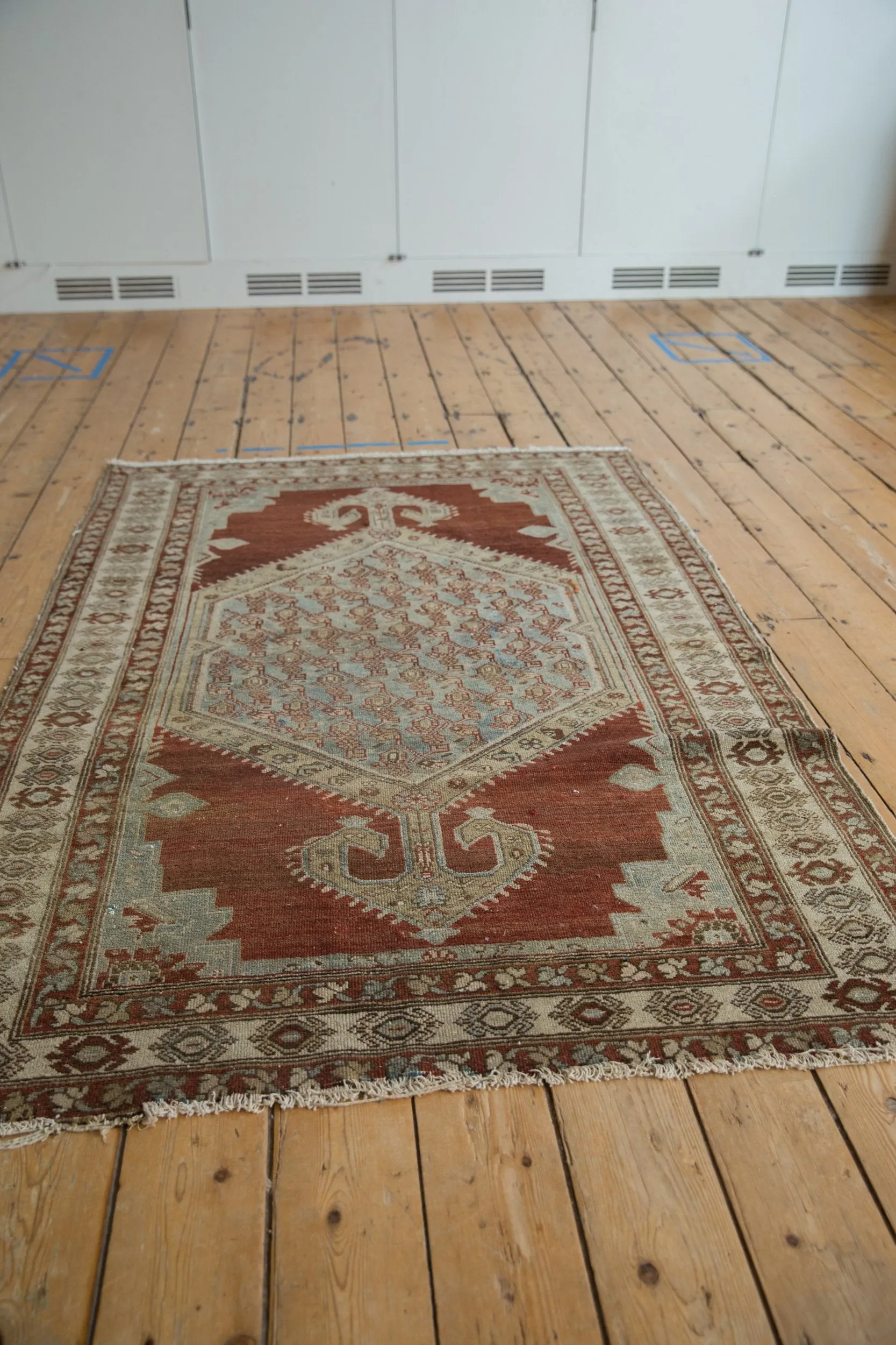 4x6 Vintage Distressed Malayer Rug