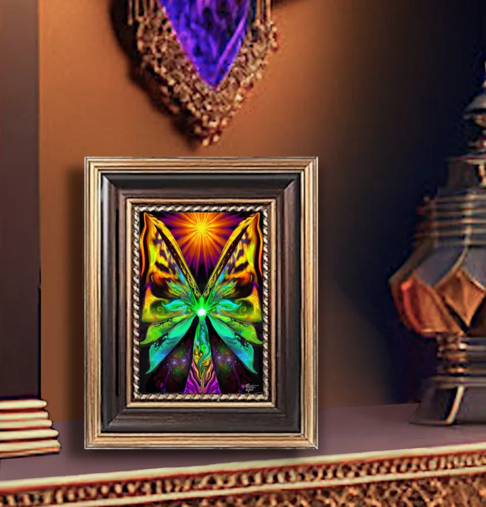 5" x 7" Angel Greeting Cards, Frameable Pearl-Finished Art Cards by Primal Painter