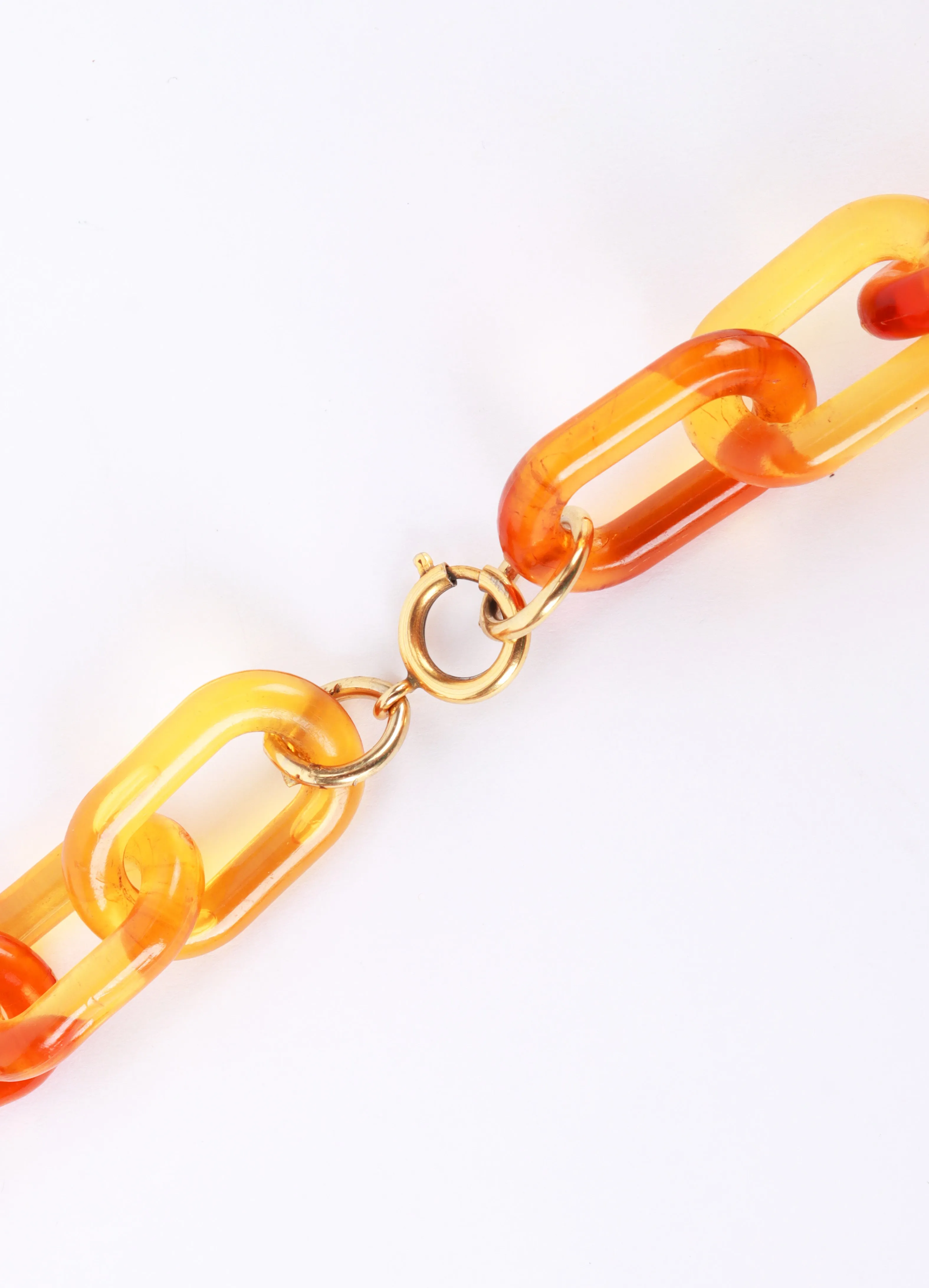 Acrylic Bakelite Beaded Charm Necklace