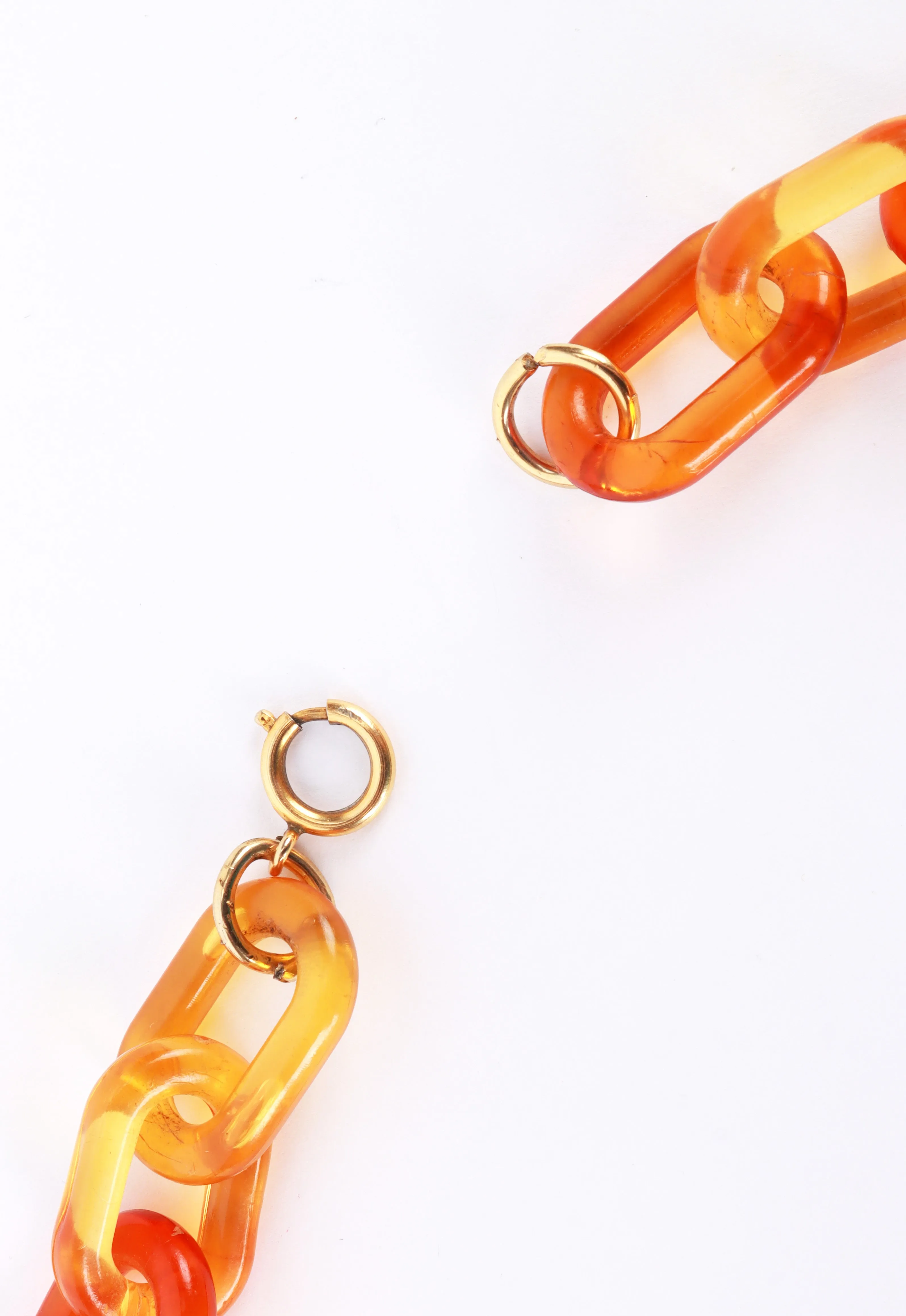 Acrylic Bakelite Beaded Charm Necklace