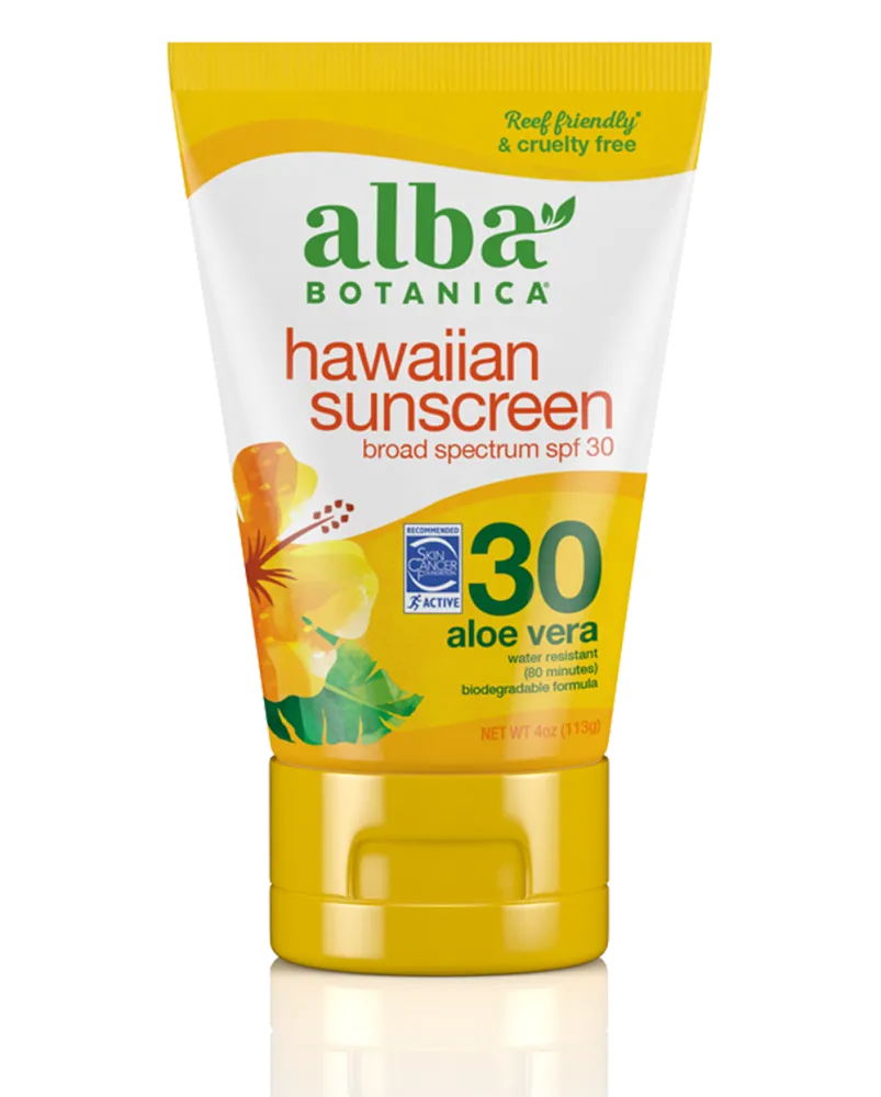 Alba Botanica Hawaiian Sunscreen SPF30 Aloe Vera 113g