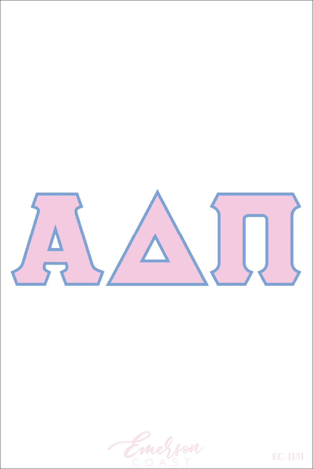 Alpha Delta Pi Recruitment and Bid Day Greek Letter Jersey