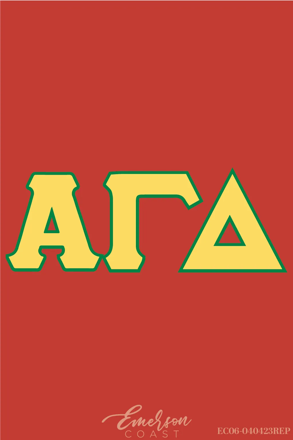 Alpha Gamma Delta Recruitment and Bid Day Greek Letter Jersey