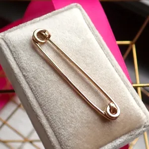 Antique Gold Safety Pin