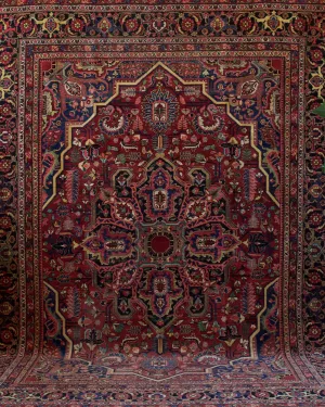 Antique NW Heriz Rug 9'3"x12'6"