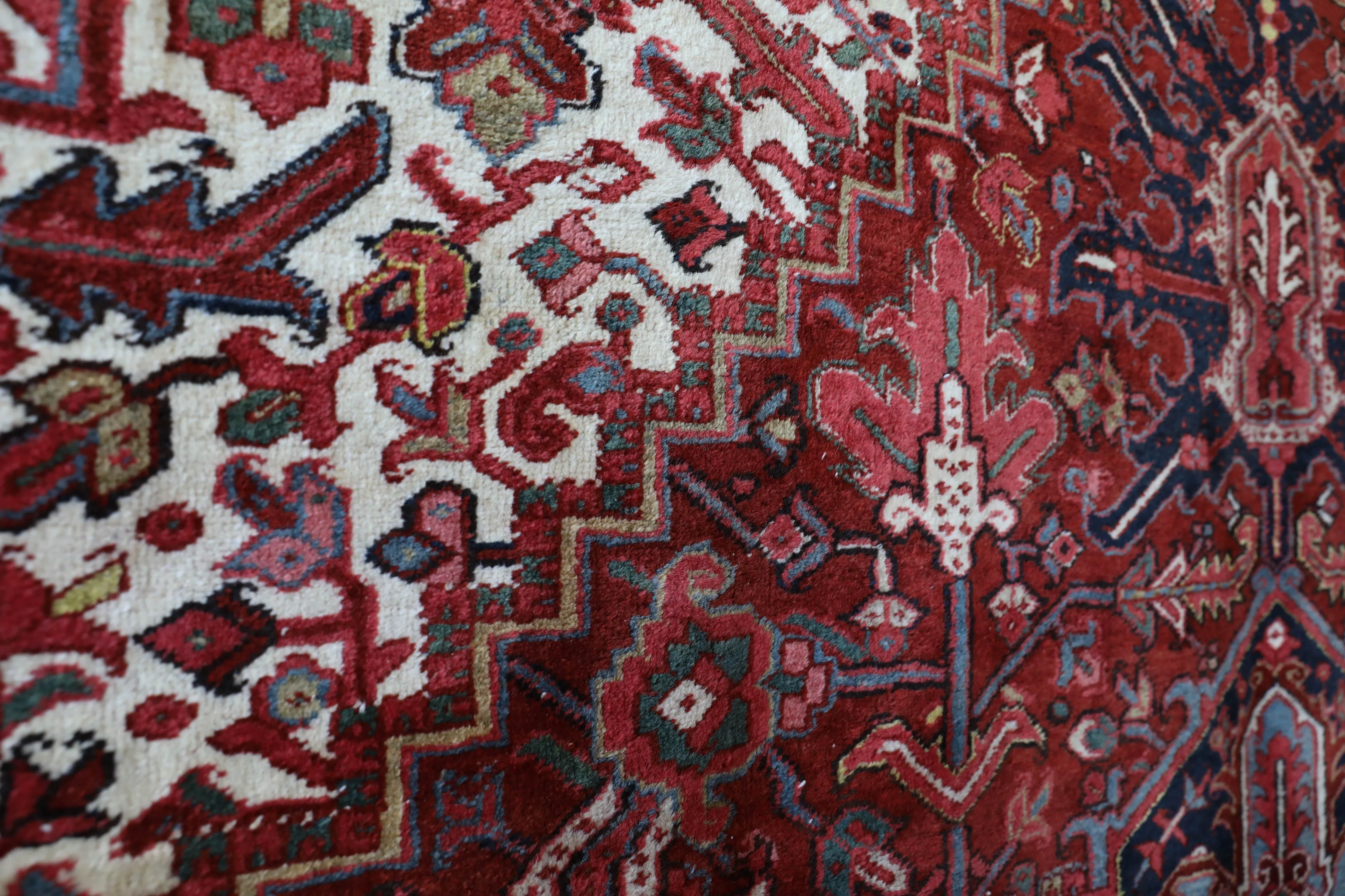 Antique NW Persian Heriz Rug 12'x15'5"