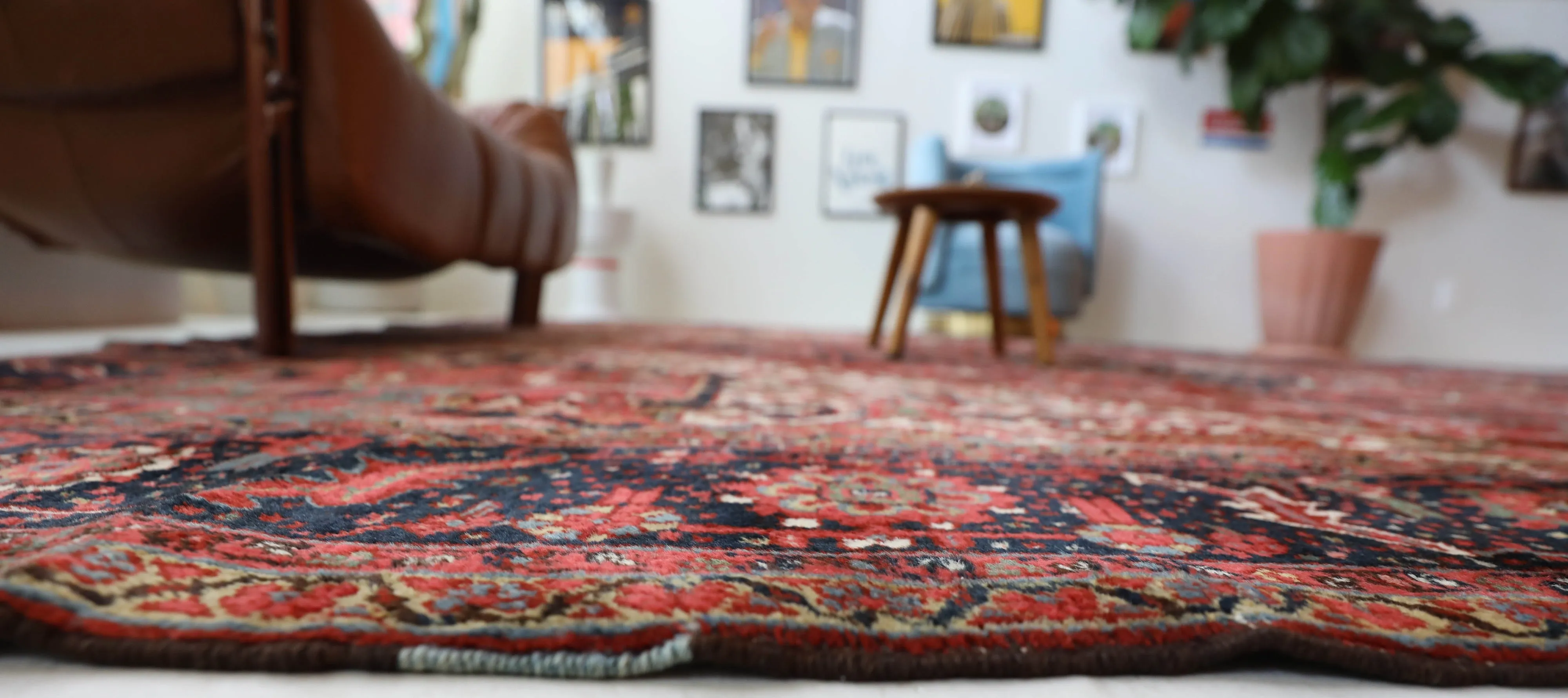 Antique NW Persian Heriz Rug 12'x15'5"
