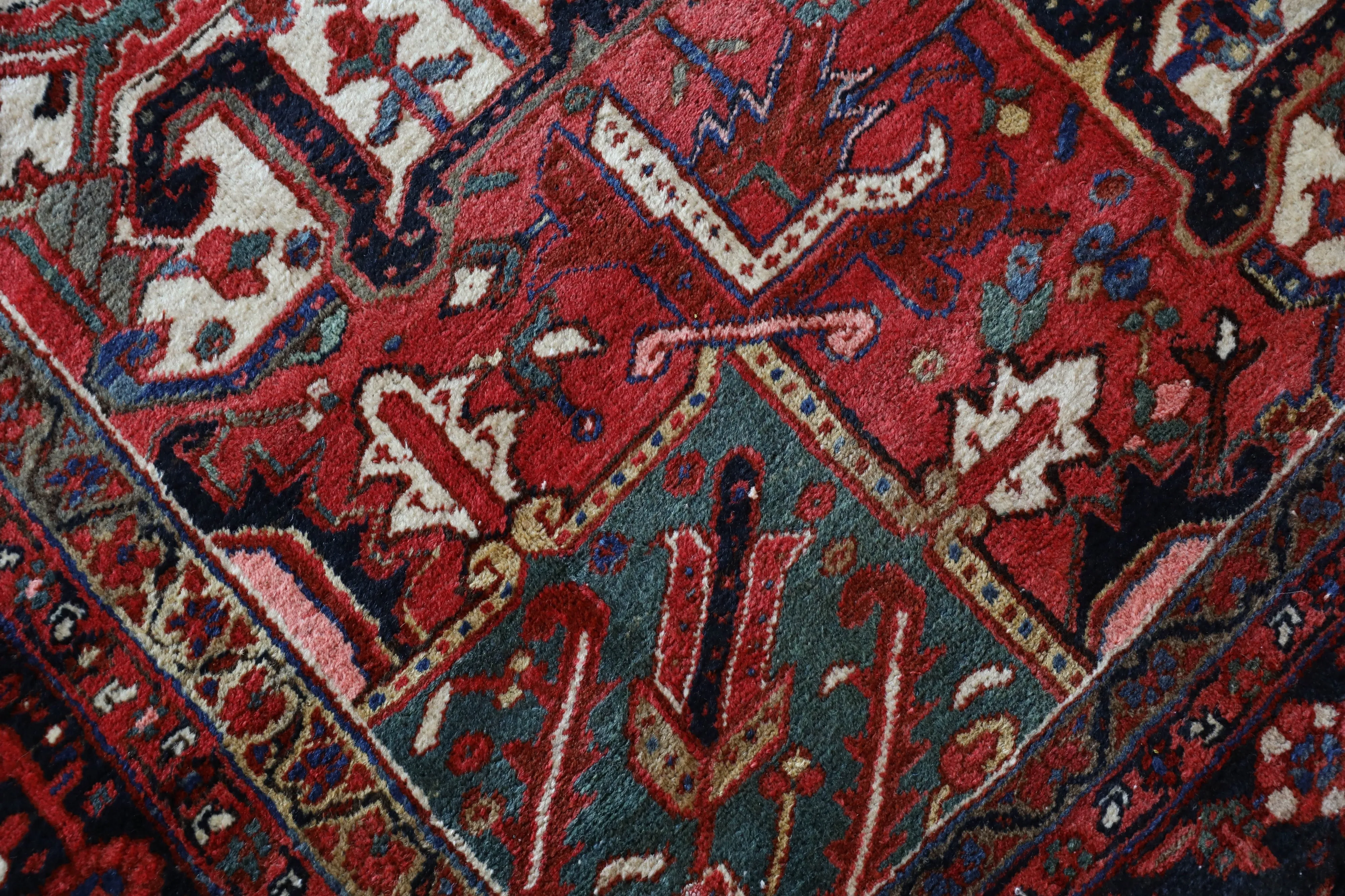Antique NW Persian Heriz Rug 12'x15'5"