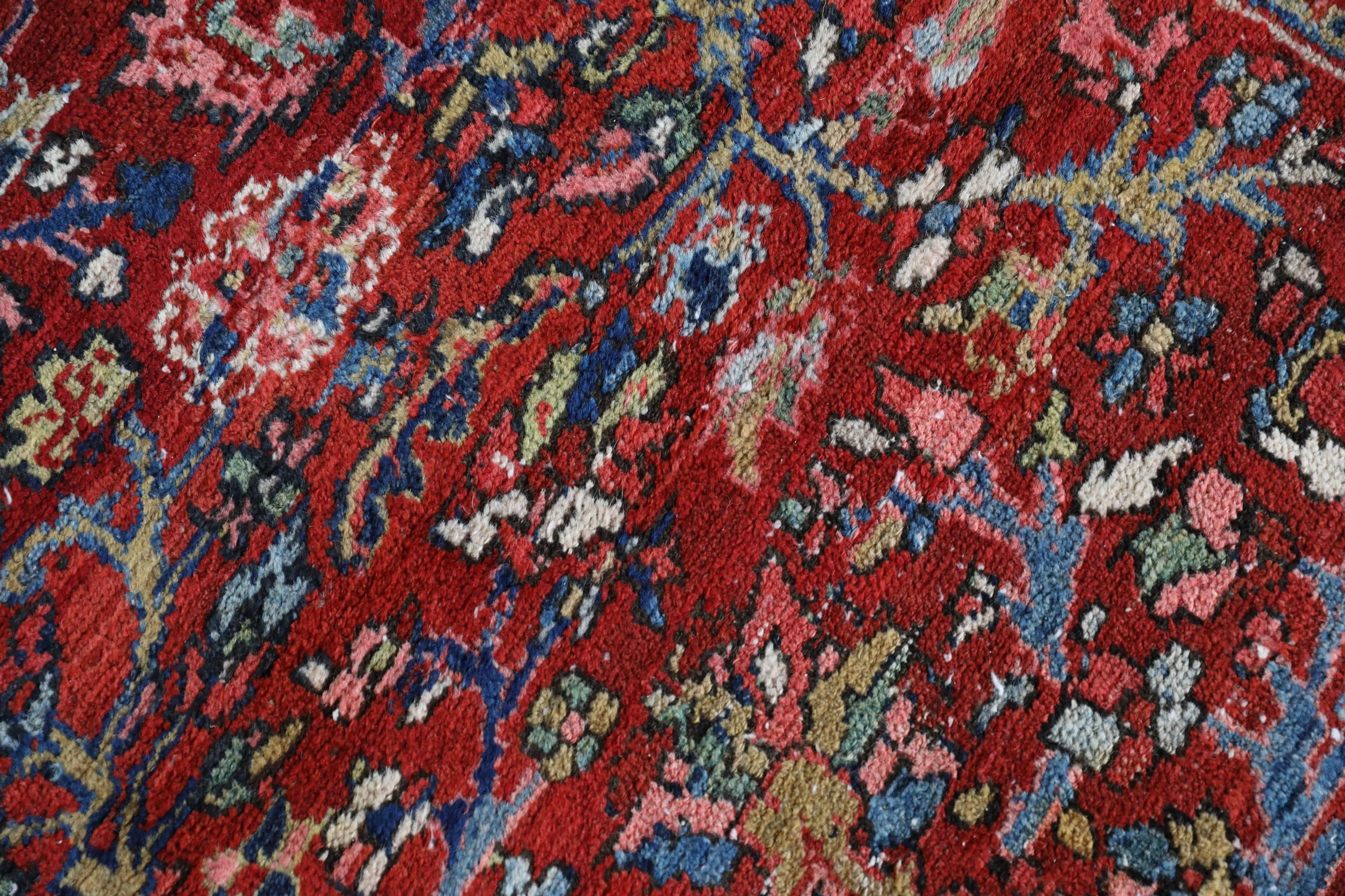 Antique NW Persian Heriz Rug 8'9"x11'6"