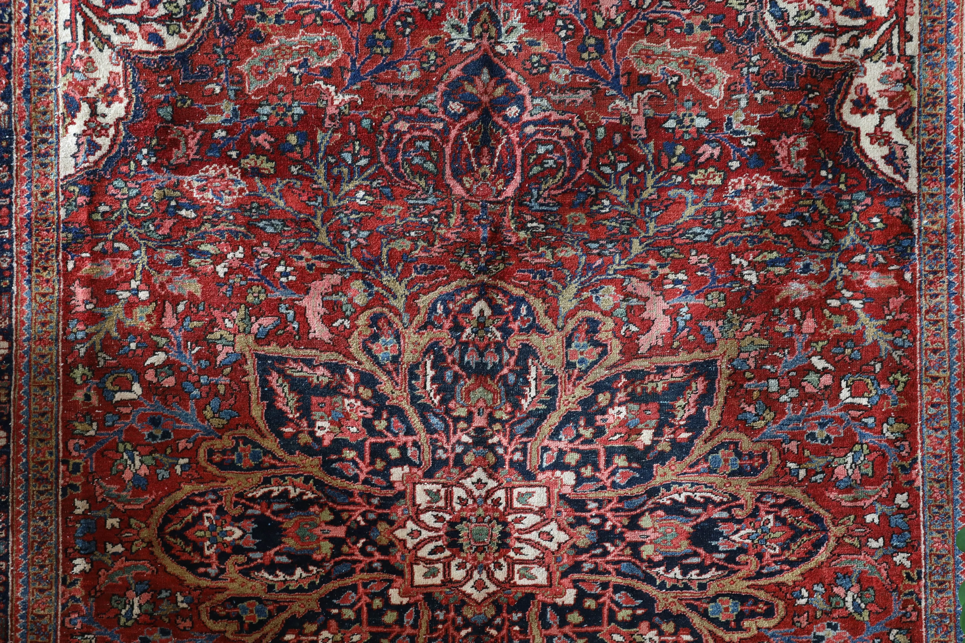 Antique NW Persian Heriz Rug 8'9"x11'6"