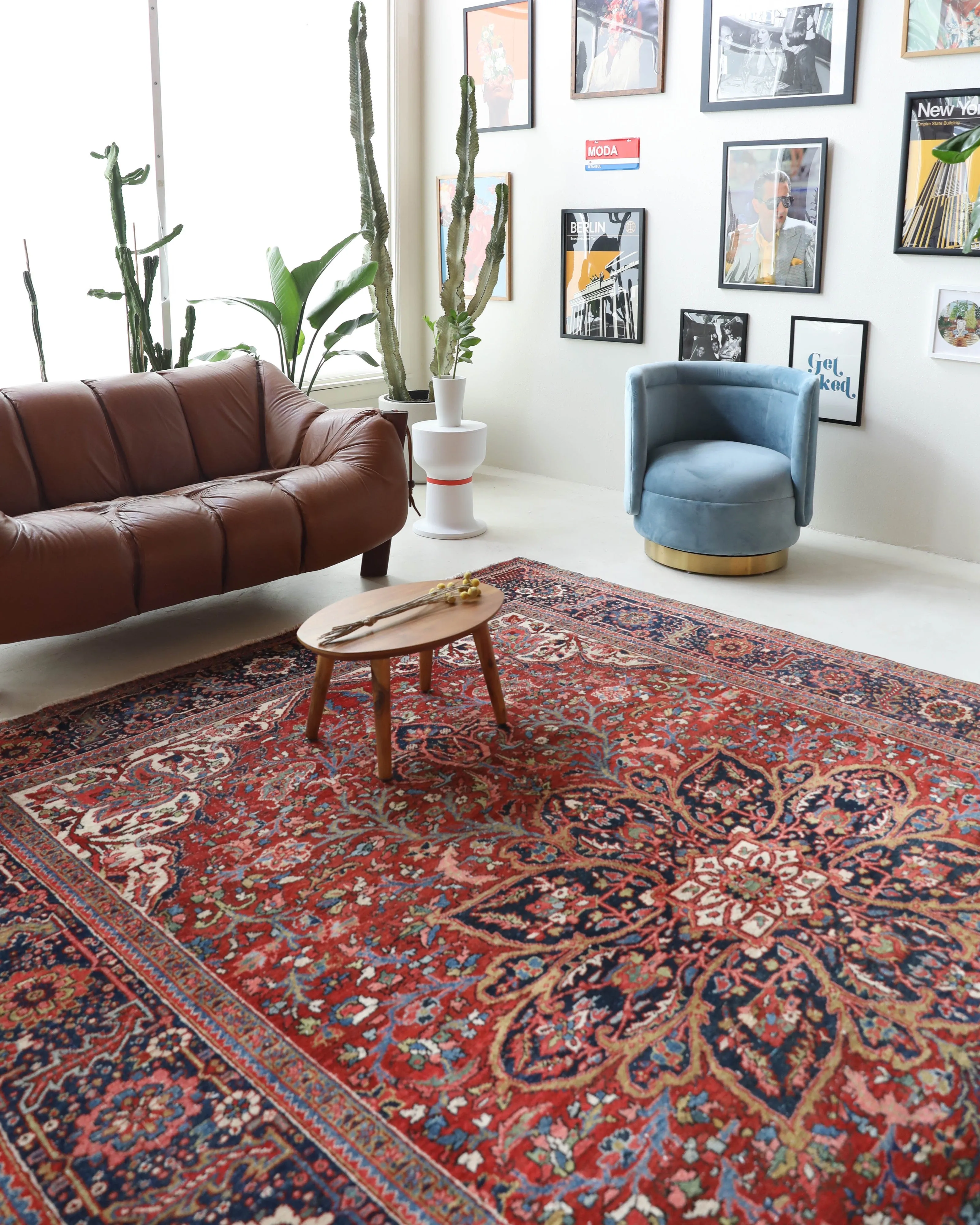 Antique NW Persian Heriz Rug 8'9"x11'6"