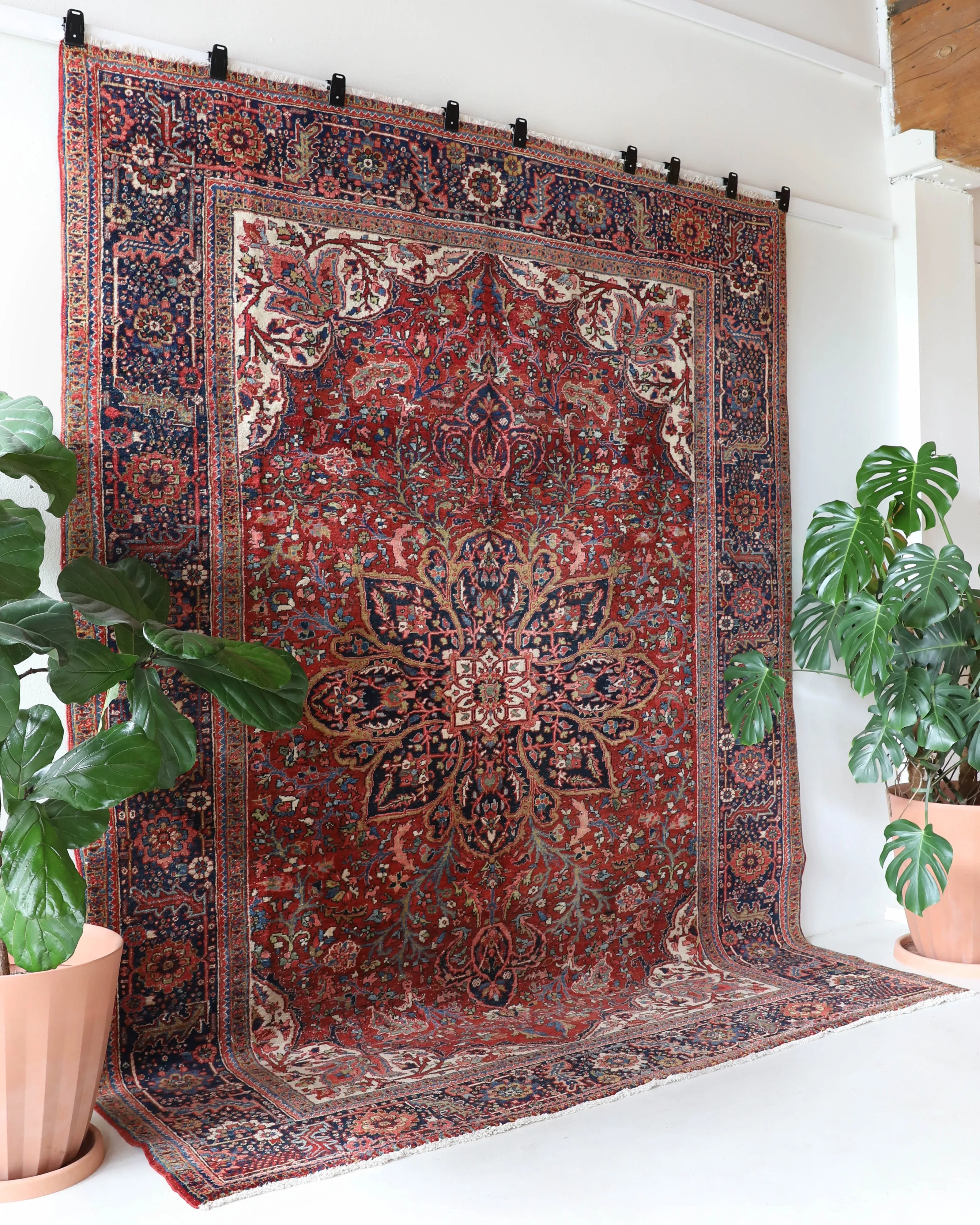 Antique NW Persian Heriz Rug 8'9"x11'6"