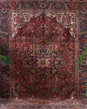 Antique NW Persian Heriz Rug 8'9"x11'6"