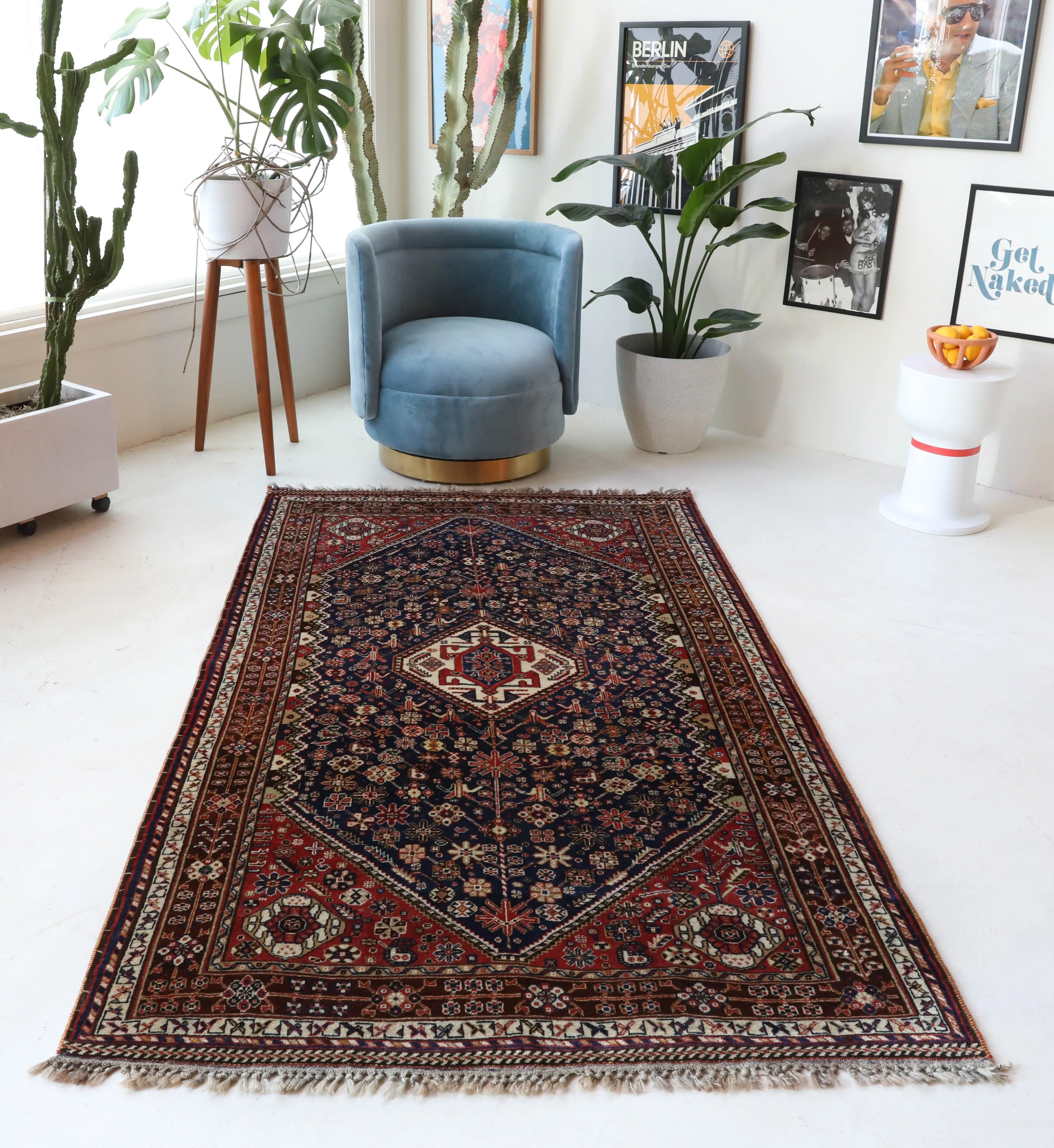 Antique Quashqai Rug 4'2"x7'3"