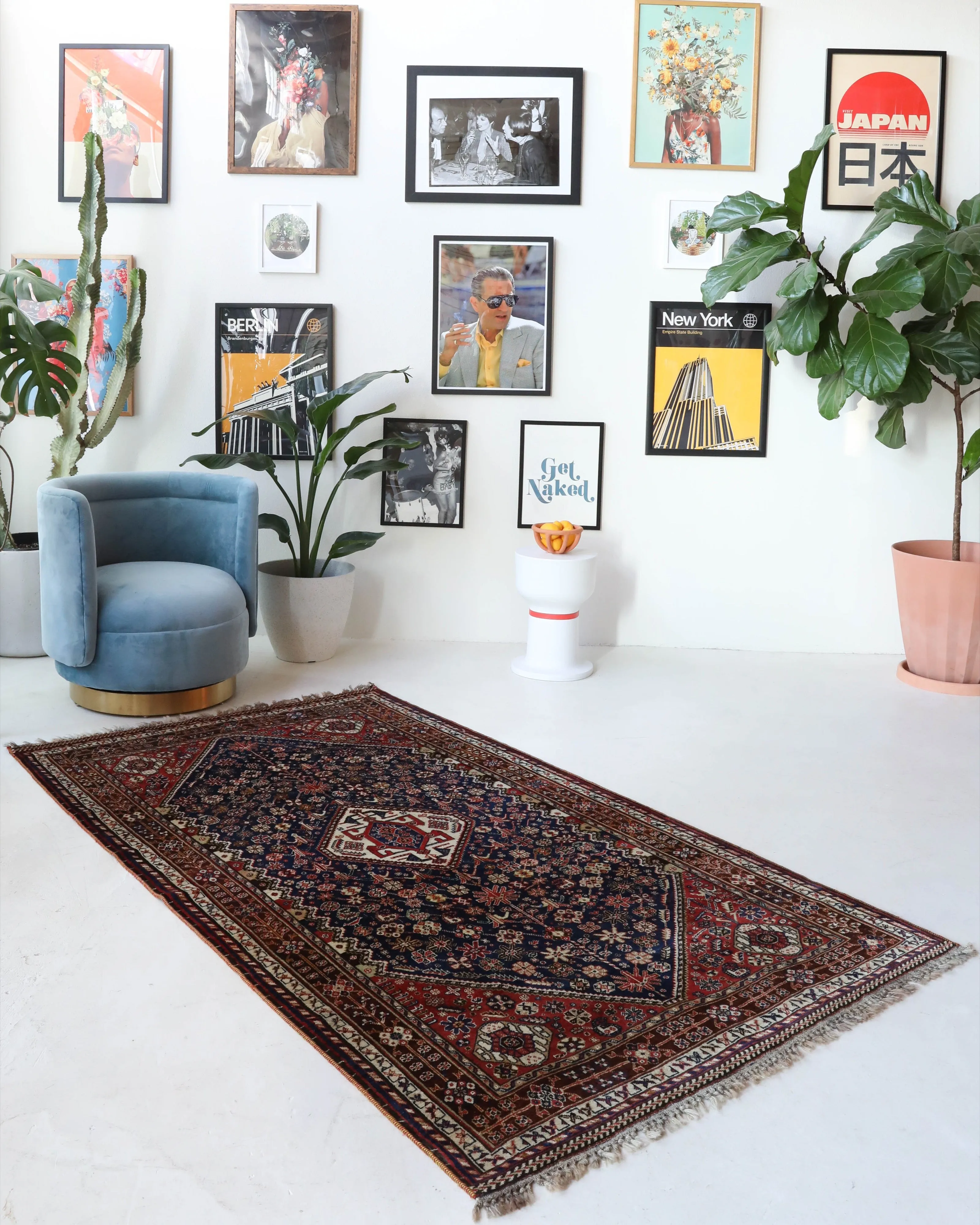 Antique Quashqai Rug 4'2"x7'3"
