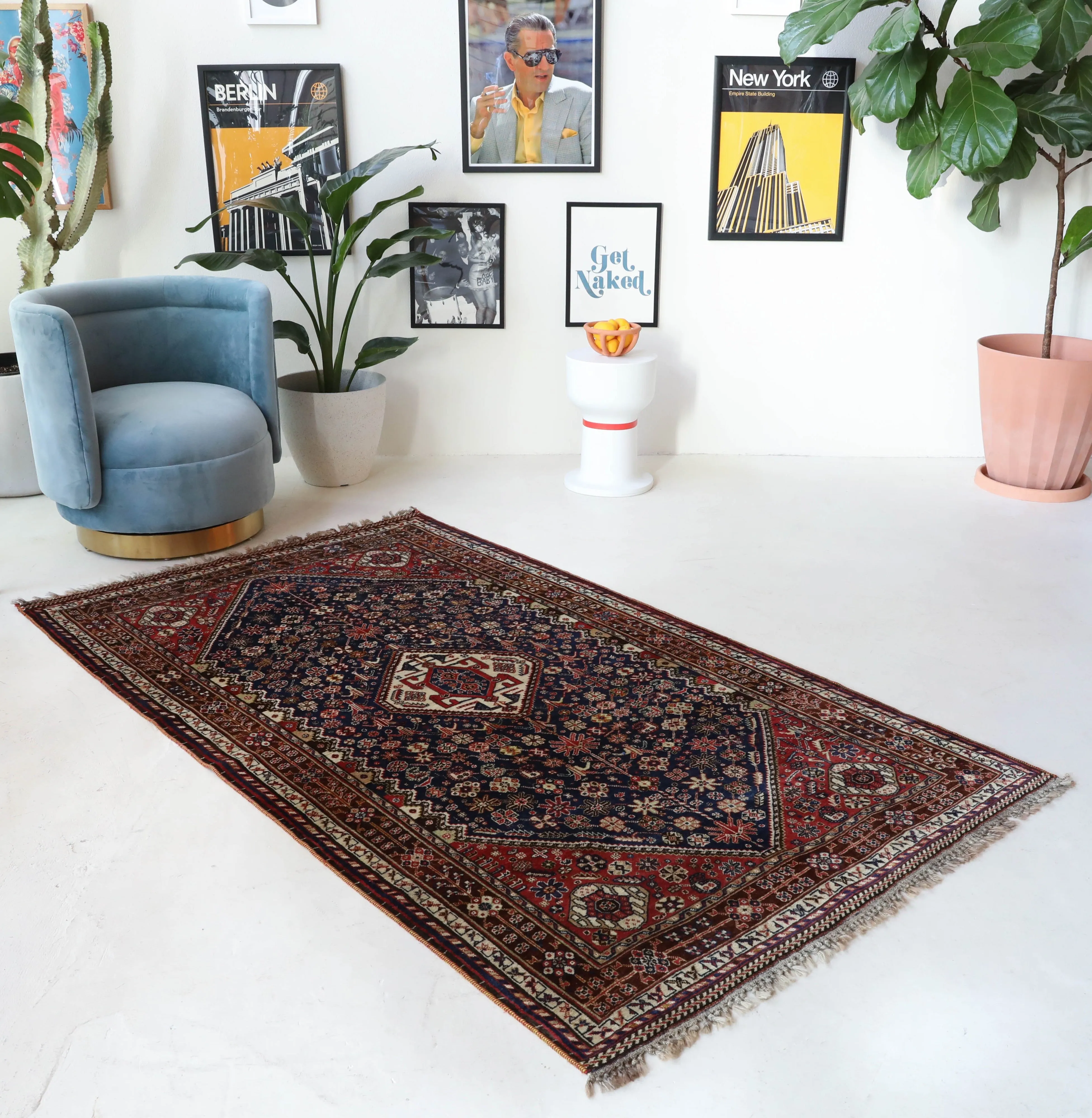 Antique Quashqai Rug 4'2"x7'3"