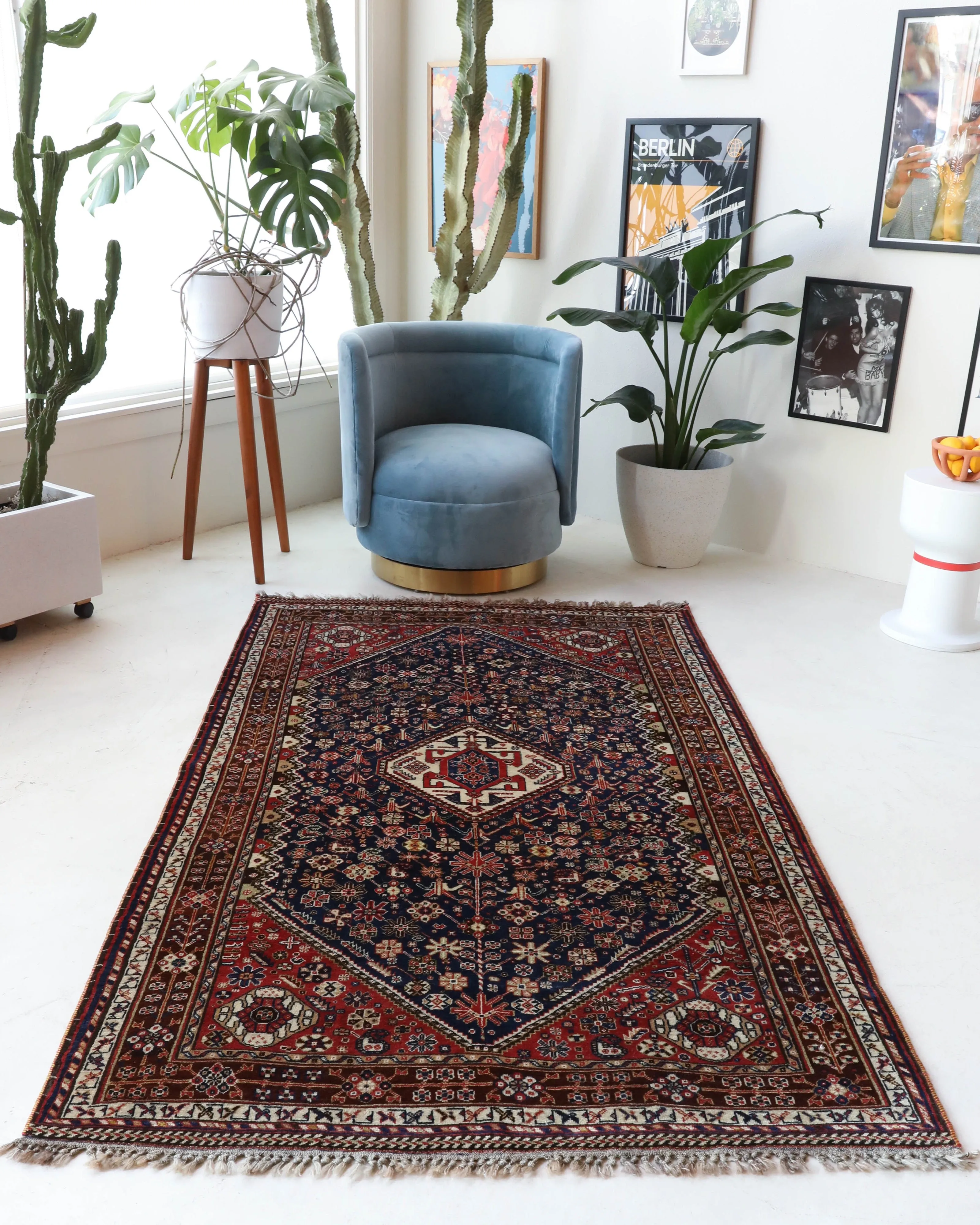Antique Quashqai Rug 4'2"x7'3"