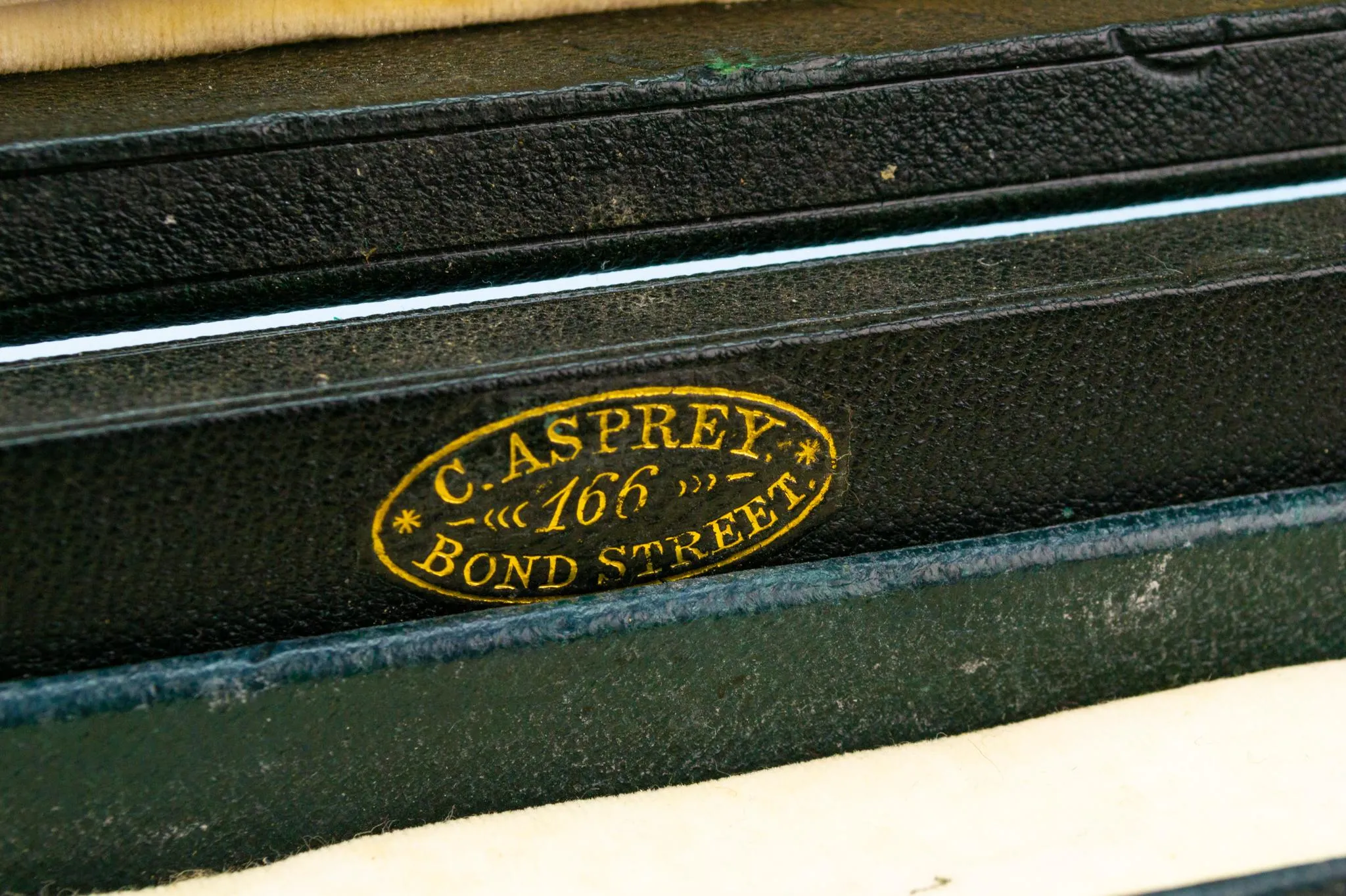 Asprey Jewellery Box in Green Leather, English circa 1930