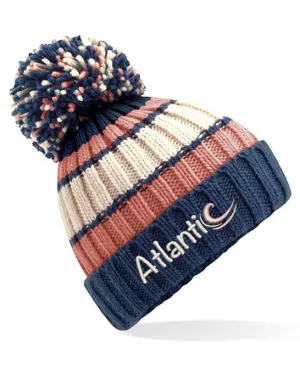 ATLANTIC 'HYGGE' STRIPED BEANIE - MARSHMALLOW