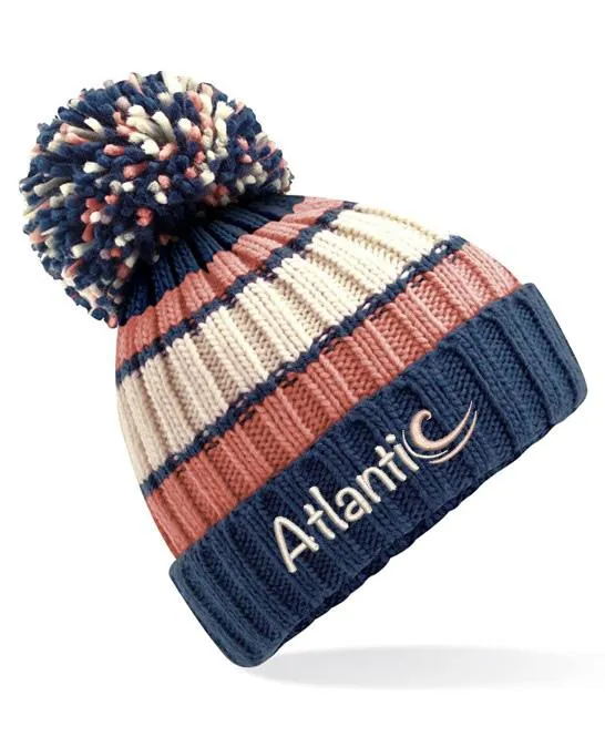 ATLANTIC 'HYGGE' STRIPED BEANIE - MARSHMALLOW